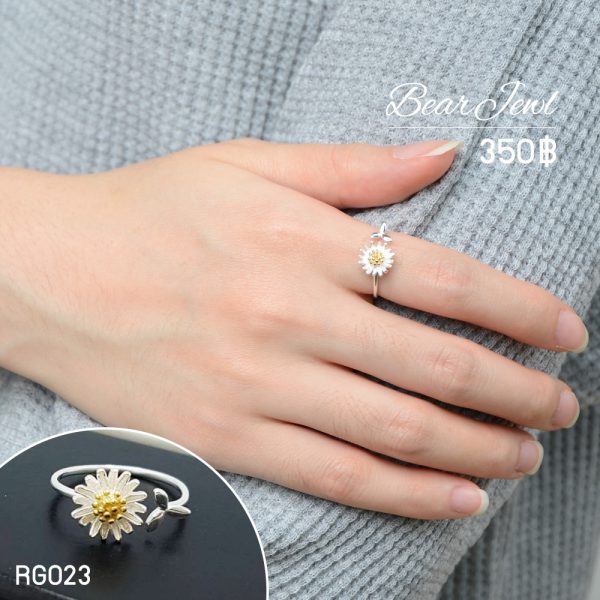 Margaret Silver Ring แหวนเงิน Bearjewl RG023