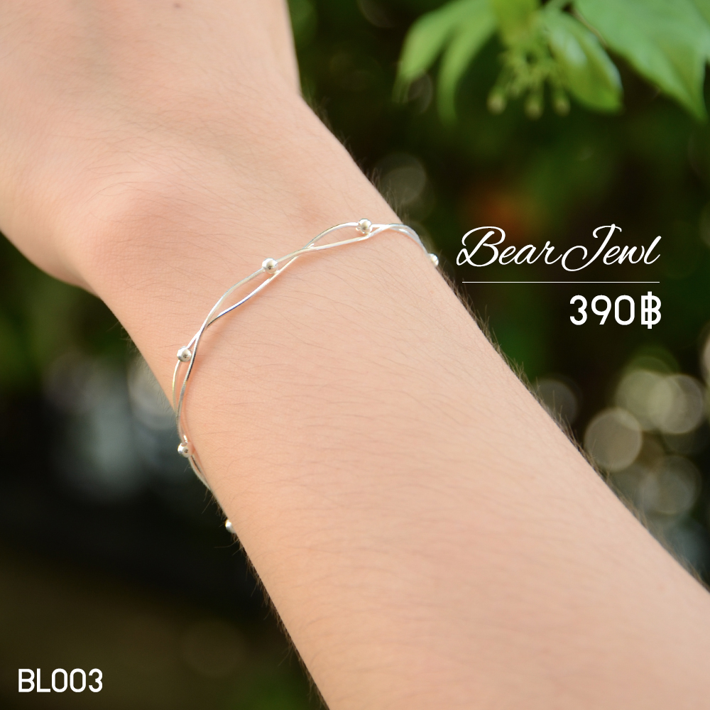 สร้อยข้อมือเงิน Bearjewl BL003 สร้อยข้อมือเงิน Bearjewl BL003
