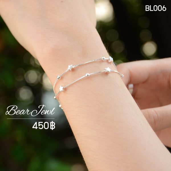 สร้อยข้อมือเงิน Bearjewl BL006